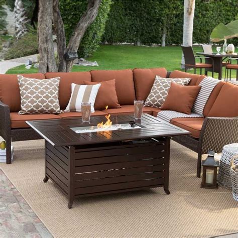 Patio Conversation Sets with Fire Pit Great Wicker Conversation