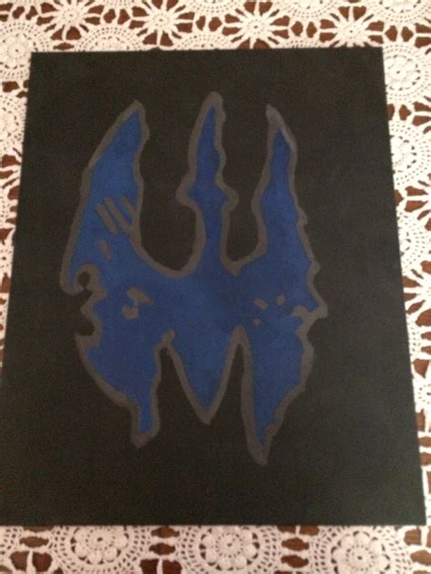 My hand painted Death Watch symbol. : r/StarWars