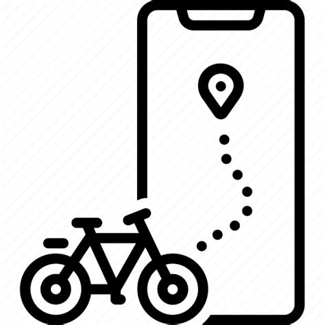 Route, mobile, bicycle, app, navigation, direction, road icon - Download on Iconfinder
