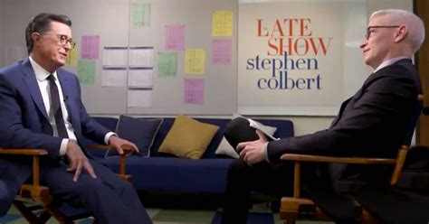 Anderson Cooper Chokes Back Tears Talking To Stephen Colbert About Grief