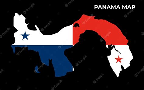 Premium Vector | Panama national flag map design illustration of panama ...