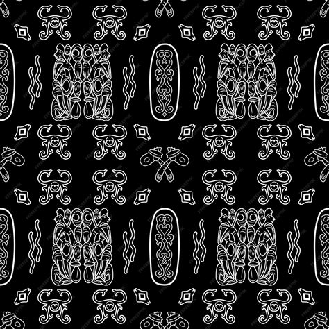 Premium Vector | Ethnic batik papua fabric pattern 079