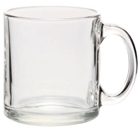 13 oz. Clear Glass Coffee Mugs | Plum Grove