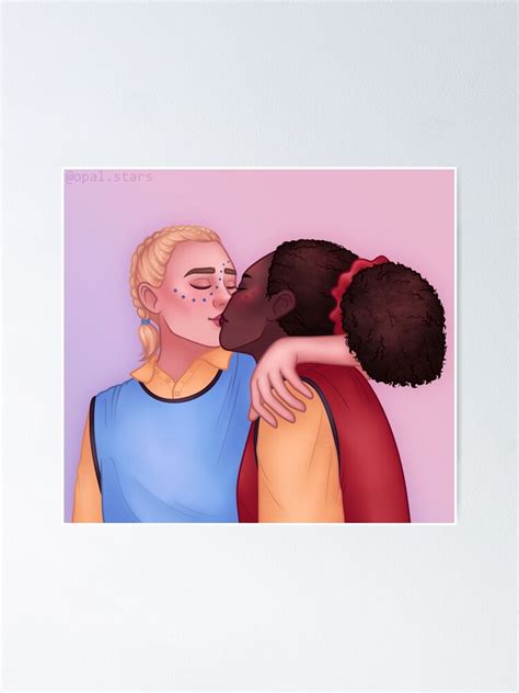 "Heartstopper Tara and Darcy kiss " Poster for Sale by opal-stars | Redbubble