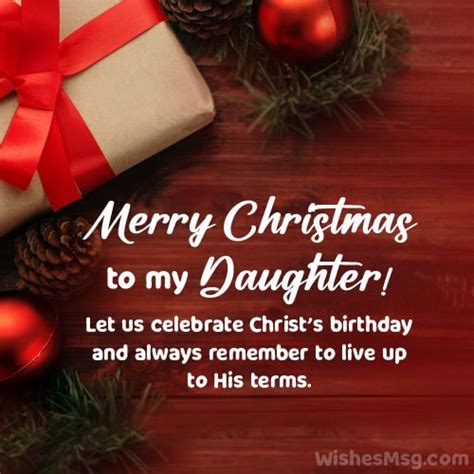 70+ Merry Christmas Wishes for Your Daughter - WishesMsg