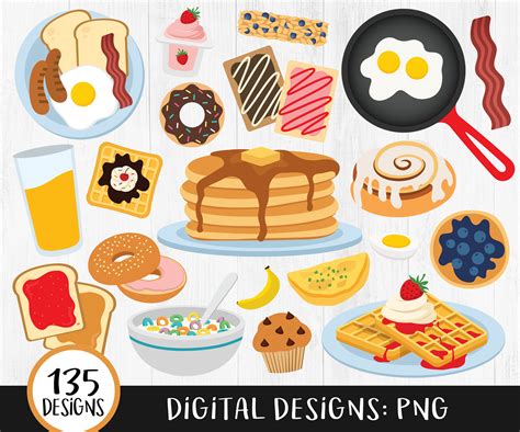 Brunch Food Clipart For Kids