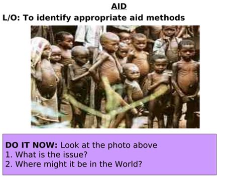 Types of Aid - Economic and social development | Teaching Resources