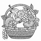 Beautiful Fruit Basket coloring Page  Download Print Or Color Online sketch template