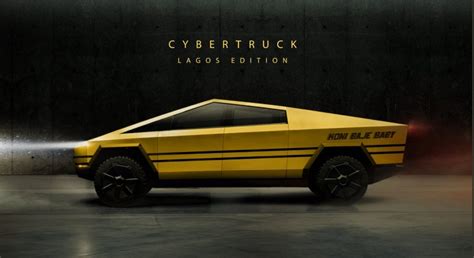 PHOTO Tesla Cybertruck Golden Lagos Edition