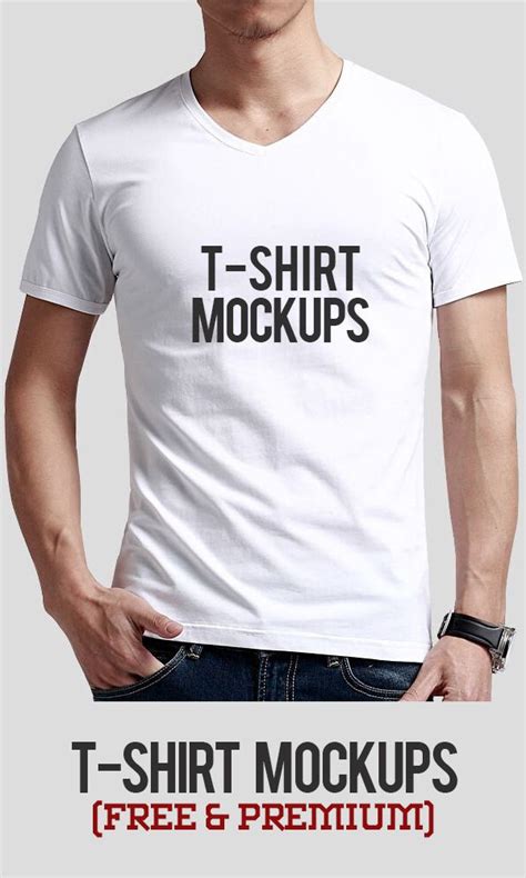 T Shirt Mockups (Free & Premium) For Designers | Tshirt mockup, Shirt ...