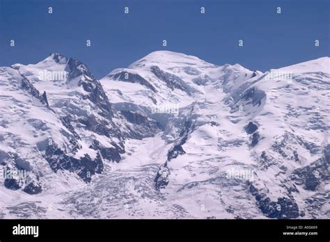 Mont Blanc summit and its massif Stock Photo - Alamy