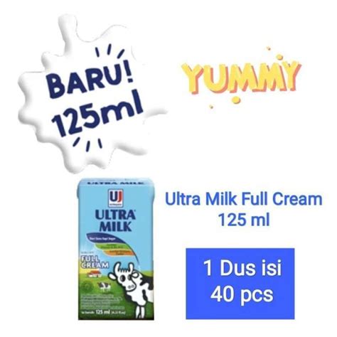 Jual susu ultra full cream 125 ml isi 40 per dus di Seller best mart ...