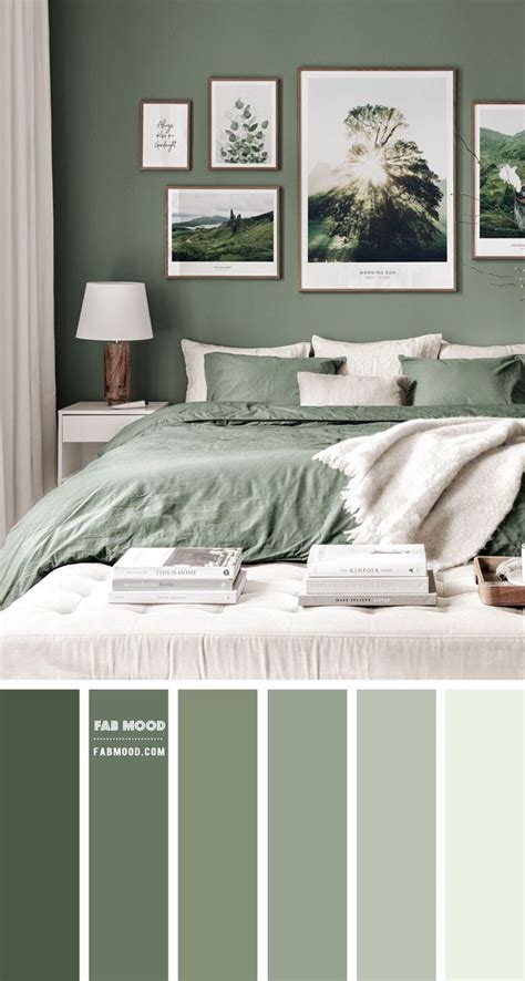 14 Beautiful Bedroom Colour Schemes : Sage Green Bedroom in 2022 | Sage ...