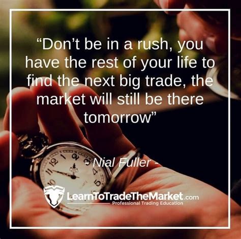 Don't Be in a Rush: Forex Trading Quotes