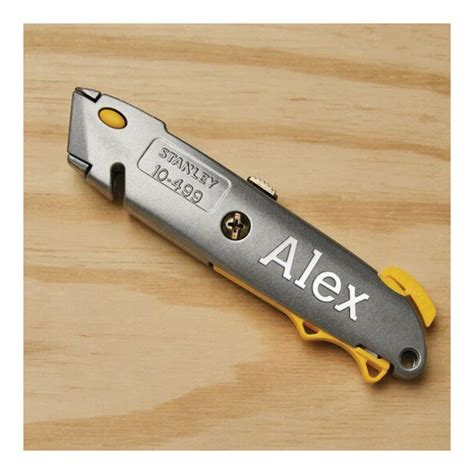 Personalized STANLEY BOX CUTTER Utility Blade Knive Tools Knife ...