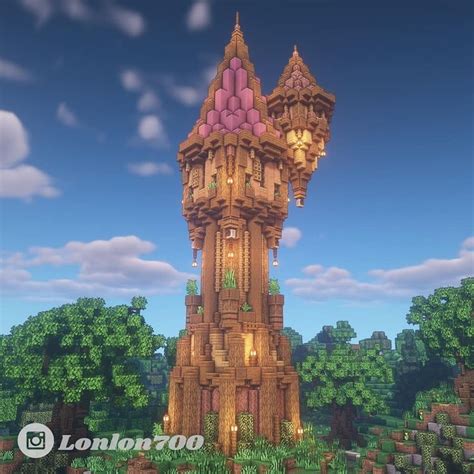 Minecraft Inspiration on Instagram: “Medival wizards tower by ...