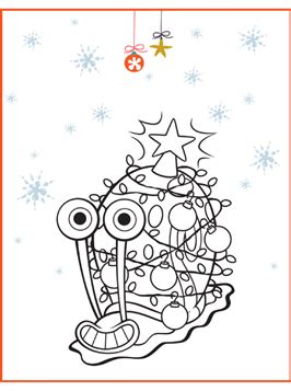 Kids-n-fun.com | 6 coloring pages of Spongebob Christmas