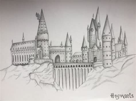 Hogwarts drawing | Disegni di harry potter, Arte harry potter, Disegno schizzi