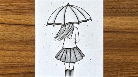 How To Draw A Girl In The Rain