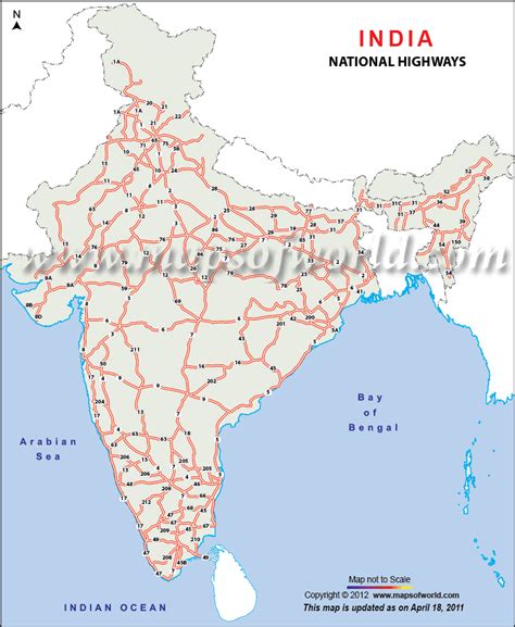 Highway Map Of India