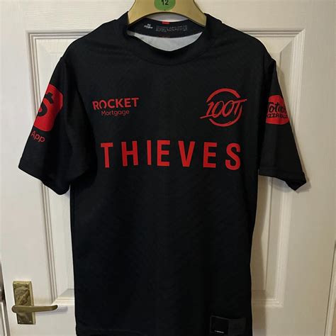 100 Thieves 2020 Bred Jersey Great condition. - Depop