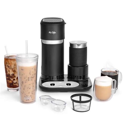 Mr. Coffee 4-in-1 Single-serve Latte, Iced, And Hot Coffee Maker With ...