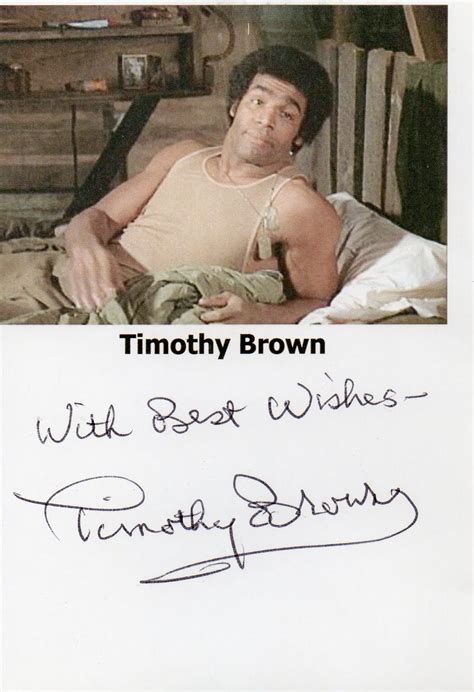 Kiwiautogal's Autographs: Timothy Brown