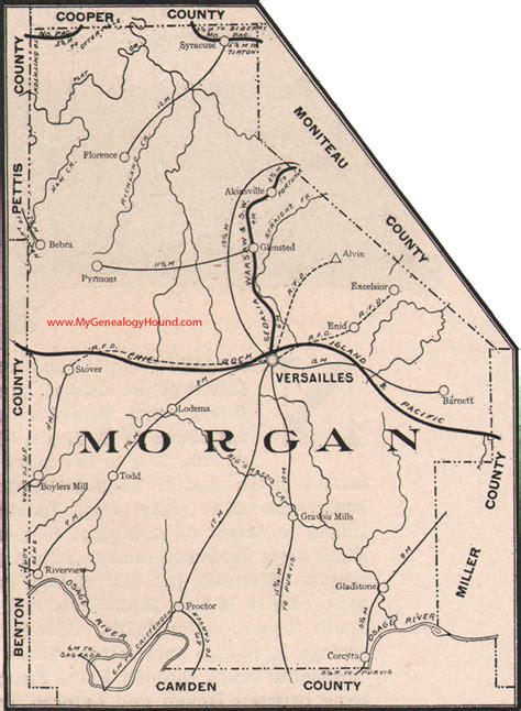 Morgan County, Missouri 1904 Map