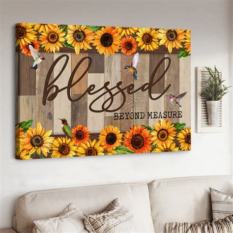 Blessed Beyond Measure Canvas Wall Art | Fandom Gift