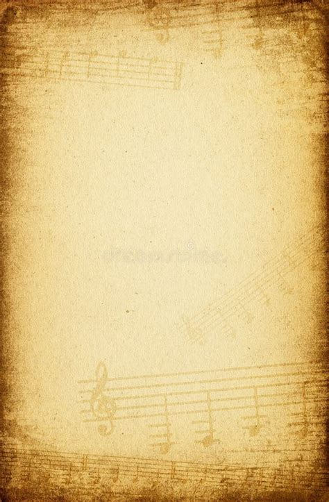 Vintage Music Paper Background. Stock Image - Image of element, space: 13932395