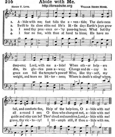 Etymology of Hymns: Abide with Me