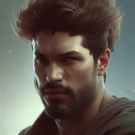 Realistic Strong Male 8k Resolution Concept Art Portrait · Creative Fabrica