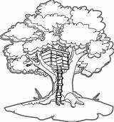 Tree House Coloring Pages Printable sketch template
