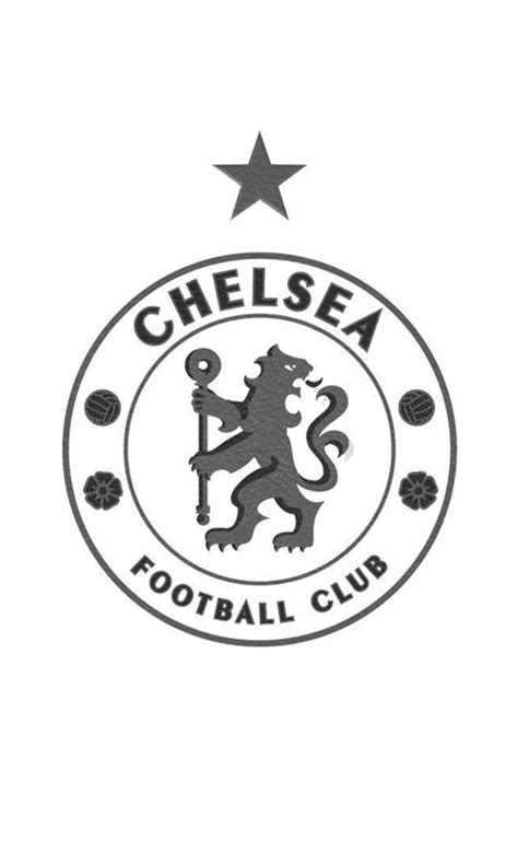 Chelsea Fc Logo Outline Sketch Coloring Page