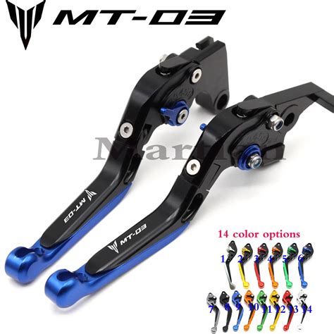 For YAMAHA MT 03 MT03 MT 03 2015 2017Motorcycle Accessories CNC Folding Extendable Brake Clutch ...