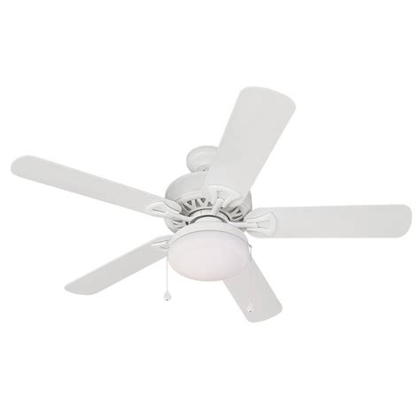 Harbor Breeze 52-in Calera White Outdoor Ceiling Fan with Light Kit ENERGY STAR at Lowes.com