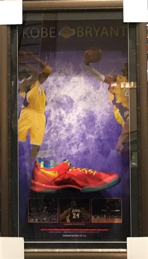 Basketball - Kobe Bryant Signed & Framed Limited Edition Shoe | Taylormade Memorabilia | Sports ...