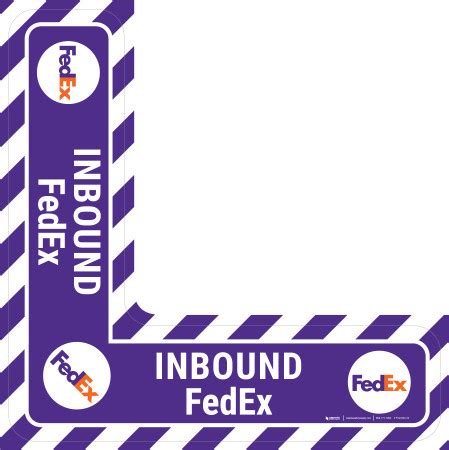 Inbound FedEx - Floor Sign Corner