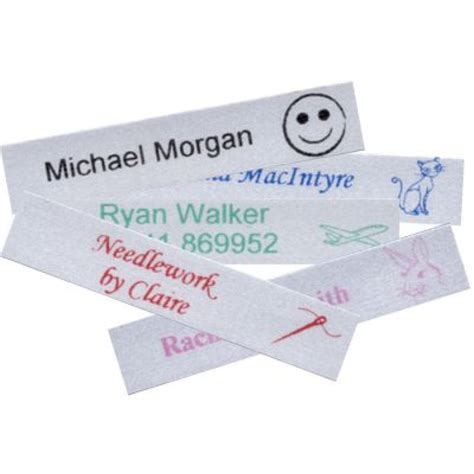 Satin Iron-on Name Labels