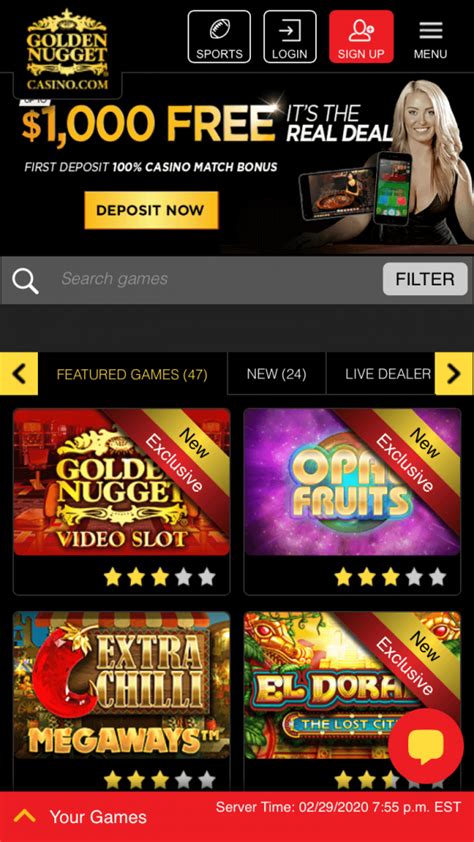 Golden Nugget Online Casino - Full Review and Bonus Codes