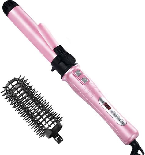 Amazon.com : Curling Iron, MaikcQ 1¼ Rotating Curling Iron Brush Tourmaline Ceramic Hair Curler ...