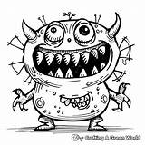 Silly Monster Coloring Pages  Free & Printable sketch template