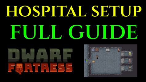 HOSPITAL SETUP - Full Guide DWARF FORTRESS Tutorial Tips - YouTube