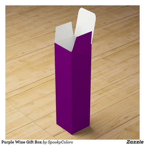 Purple Wine Gift Box | Zazzle | Wine gift boxes, Green gifts, Purple gift
