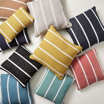 Simple Stripe Indoor/Outdoor Pillow | West Elm