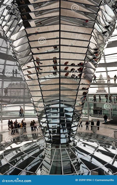 The Reichstag Dome Is A Glass Dome Constructed On Top Of The Rebuilt Reichstag Building ...