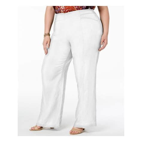 INC - INC Womens White Pants Plus Size: 14W - Walmart.com - Walmart.com