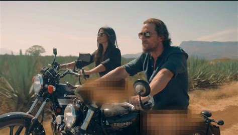 Matthew McConaughey and Camila Alves drop pants for Pantalones tequila