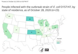 CDC: Two Mystery E. coli O157:H7 Outbreaks, 44 Sick, 1 Dead