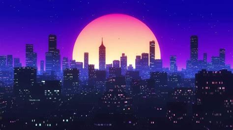 Pin by Asayech on wallpaper | Vaporwave wallpaper, Anime city, City ...